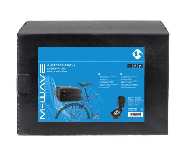 M-Wave Amsterdam Oppbevaringsboks Sort, 17L, 420x260x210mm 