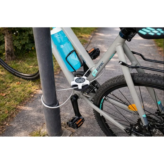 M-Wave Multifunksjon Sykkellås Kompakt design, Opptil 75 cm, 129 gram 