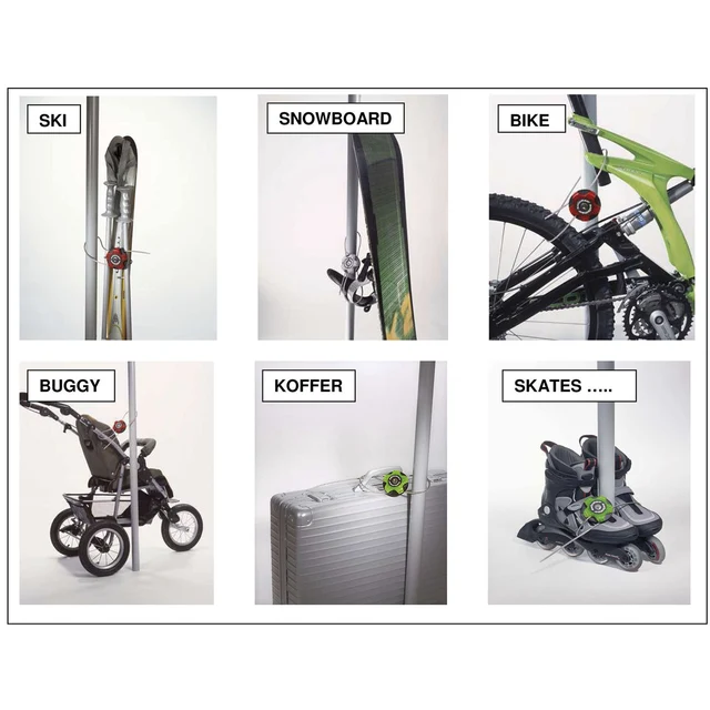 M-Wave Multifunksjon Sykkellås Kompakt design, Opptil 75 cm, 129 gram 