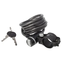 M-Wave S 8.15 Spiral Sykkellås CLIP-ON brakett, 8x1500 mm, 2 nøkler