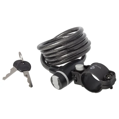 M-Wave S 8.15 Spiral Sykkellås CLIP-ON brakett, 8x1500 mm, 2 nøkler