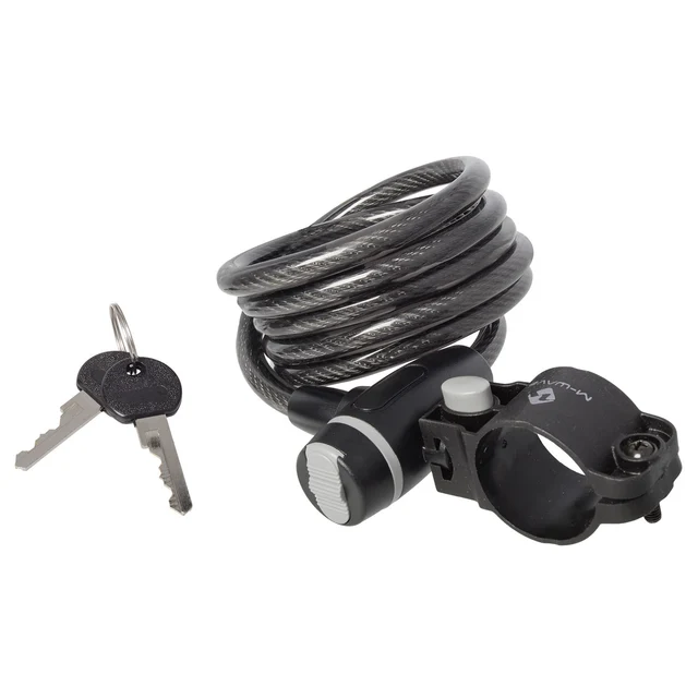 M-Wave S 8.15 Spiral Sykkellås CLIP-ON brakett, 8x1500 mm, 2 nøkler 