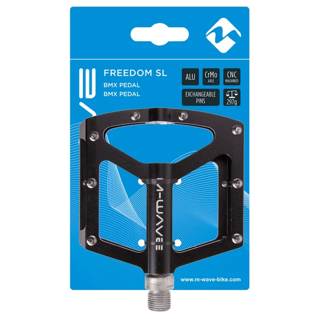 M-Wave Freedom SL Flat pedaler 96 x 91 mm, 297gr. per set 