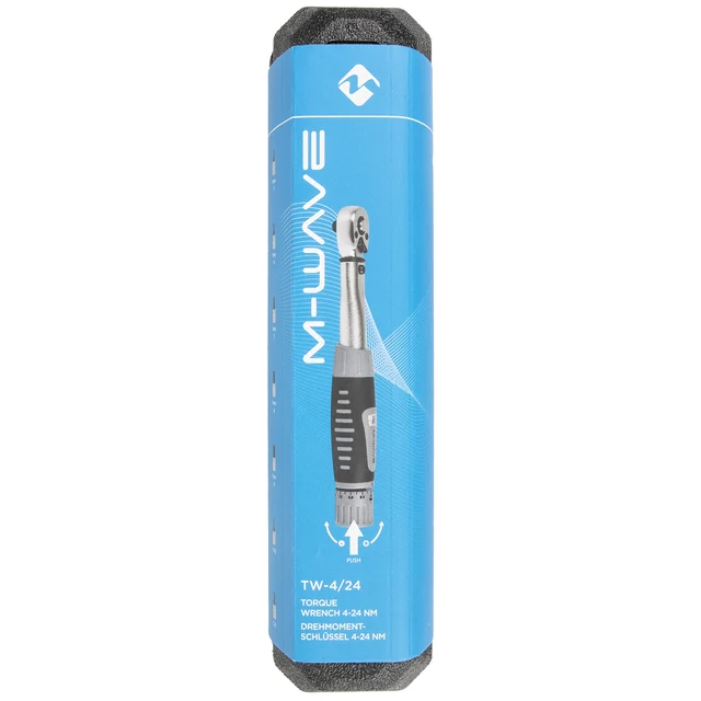 M-Wave TW-4/24 Torque Momentnøkkel 4-24 Nm, fast låsefunksjon, med bits 
