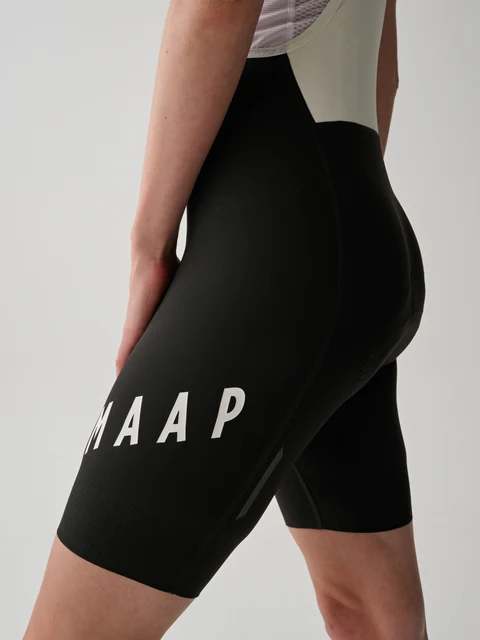 MAAP Apex Aeon BIB Dame Sykkelshorts Sort/Hvit, Str. XS 