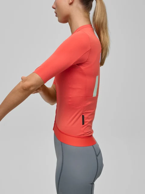 MAAP Training 2.0 SS Dame Sykkeltrøye Washed Red, Str. S 