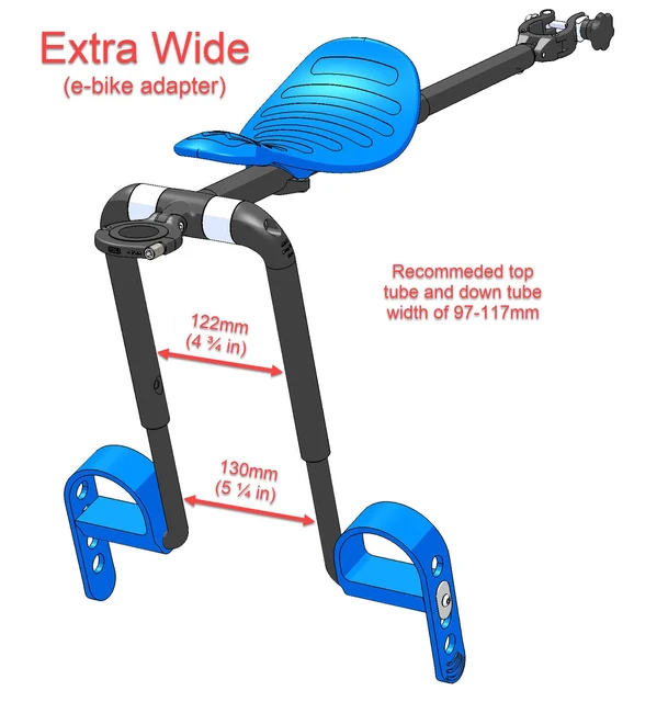 Mac Ride E-Bike Adapter Extra Wide, 73->122 mm 