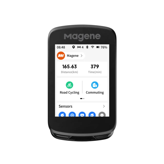 Magene C606 v2 Sykkelcomputer 2,8" Skjerm, 15-25t batteri, m/GPS, 107g 