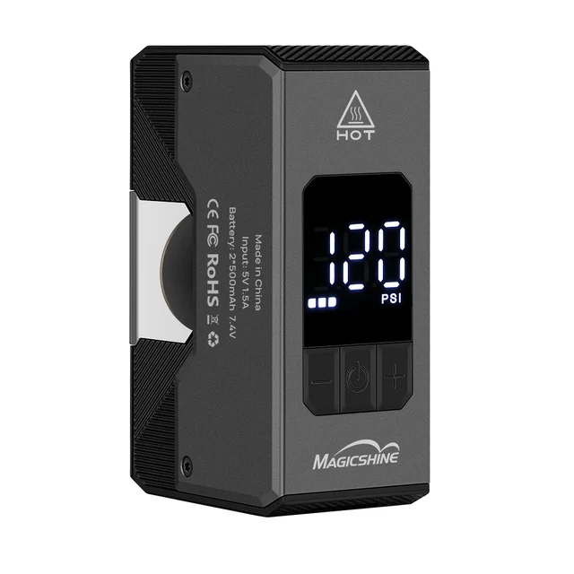 MagicShine AIRRO Elektrisk Sykkelpumpe Max 120 PSI, +\-1.5 PSI, 145g 