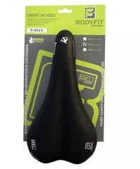 Merida Bodyfit Comfort Gel Sete Sort, CroMo rails, 145 mm Bredde