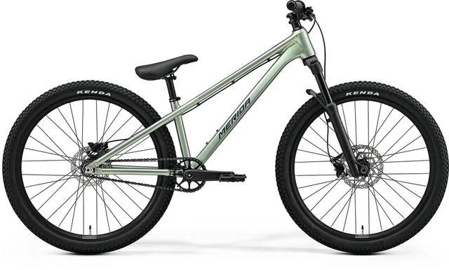 Merida Dirt 500 Dirtcykel Grey/ Green Clear Coat Silver,M 