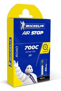 Michelin A1 Airstop Slange Butyl, 18/25x700C, 52 mm presta, 95 g