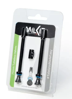 milKit Tubeless 75mm Ventiler 2 stk, 75 mm, m/ ventilverktyg