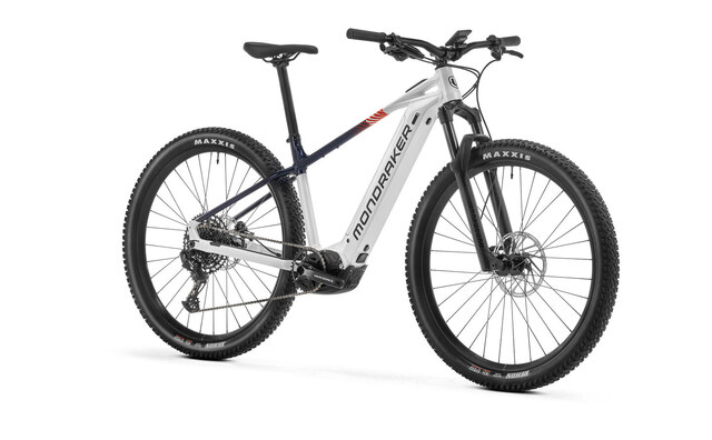 Mondraker Prime 29" Elsykkel Chrystal White/Blue/red, Str. M 