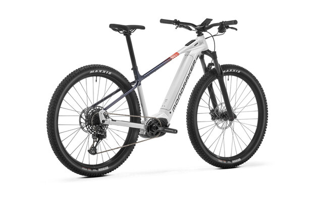 Mondraker Prime 29" Elsykkel Chrystal White/Blue/red, Str. M 