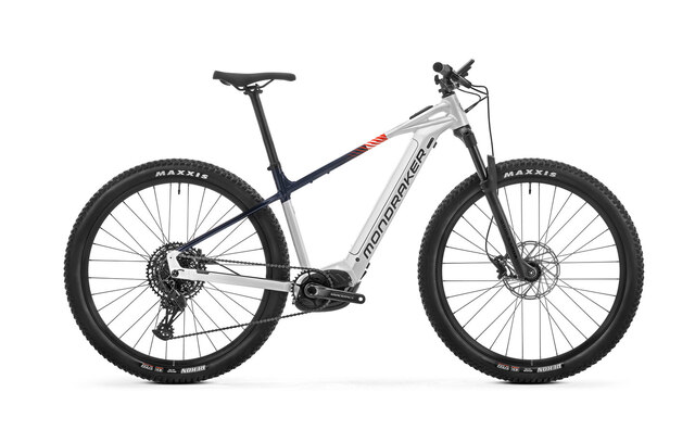 Mondraker Prime 29" Elsykkel Chrystal White/Blue/red, Str. M 