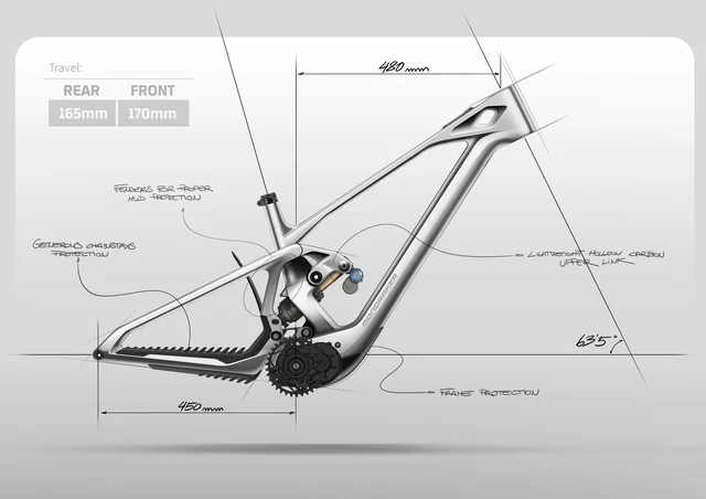 Mondraker Zendit RR Elsykkel X-Lagre 