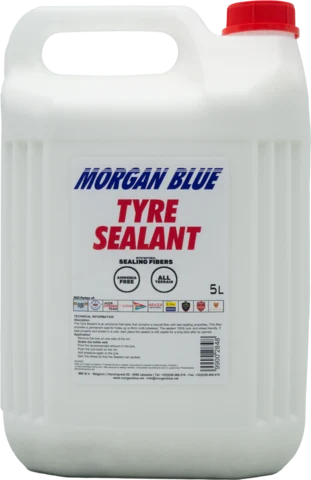 Morgan Blue Tyre Sealant Guffe 5 Liter, Tetter sm&#229; hull i dekket