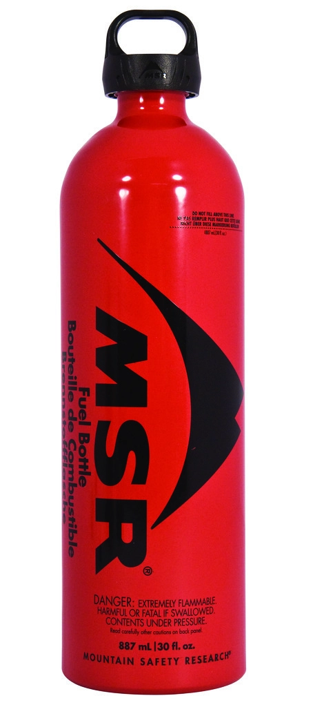 MSR 887 ml Fuel Bottle U/Brensel Rød, 887 ml