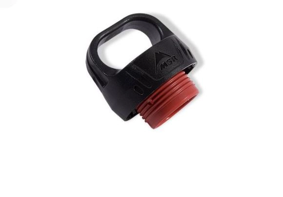 MSR Child Resistant Fuel Bottle Cap Sort/Rød, Lokk til MSR brenselflaske!