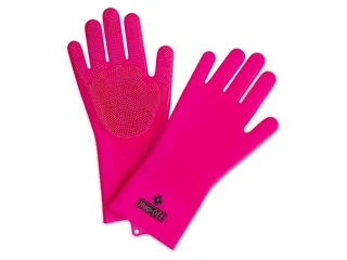 Muc-Off Deep Scrubber Hansker Rosa, Str. M-XL
