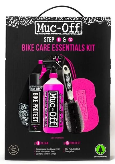 Muc-Off Essentials Kit Vedlikeholdspakke til sykkel 