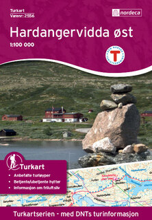 Nordeca Hardangervidda Øst Turkart 1:100 000