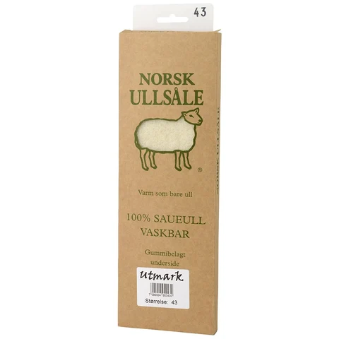 Norsk Ullsula Utmark Sula Extra tjock innersula av ren norsk ull