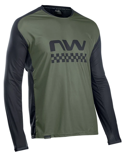 Northwave Edge Lang Sykkeltrøye Black/Dark Grey, Str. S 
