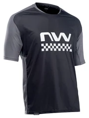 Northwave Edge Kort Tr&#246;ja Black/Dark Grey, Str. M