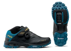 Northwave Enduro Mid 2 Enduro Skor Black/Blue Coral, Str. 39