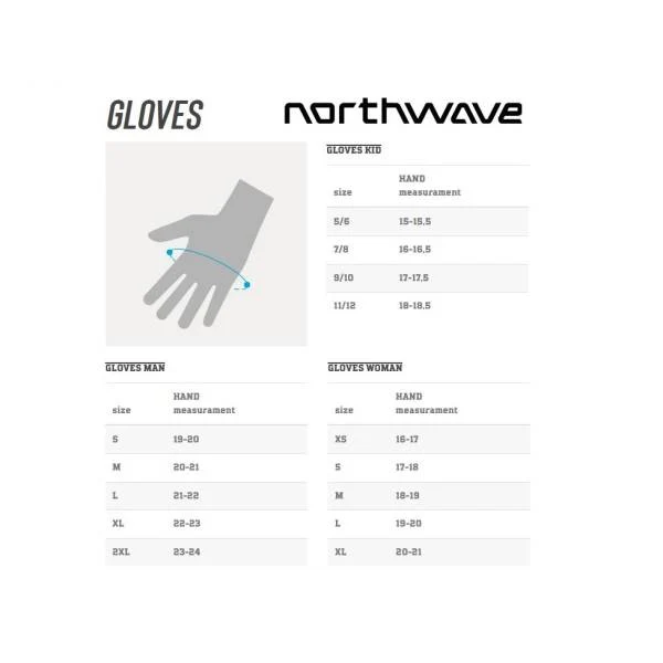Northwave Fast Arctic Sykkelhansker Sort, Str. S 