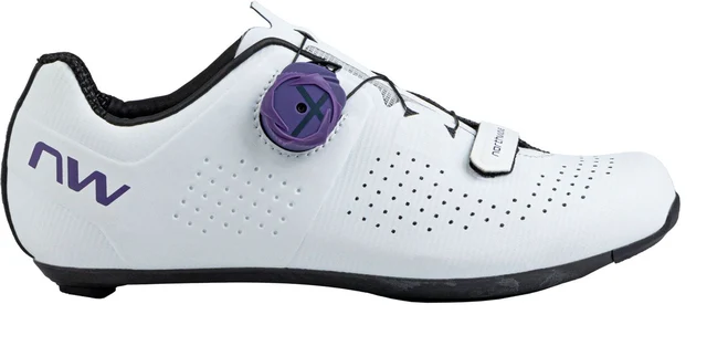 Northwave Storm Carbon Dame Landeveissko White/Dark Purple, Str. 37 