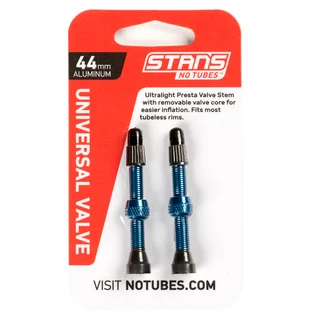 NoTubes Alu Tubelessventiler Presta Bl&#229;, 44 mm
