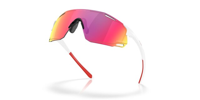 Oakley CYBR Dyno Briller Polished White/Prizm Road 