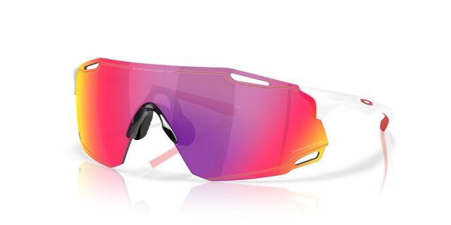 Oakley CYBR Dyno Briller Polished White/Prizm Road 