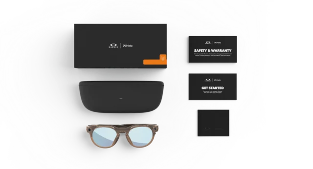 Oakley Meta HSTN AI-Sportsbriller Prizm deep water polarized 