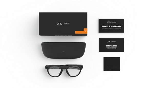 Oakley Meta HSTN AI-Sportsbriller Clear 