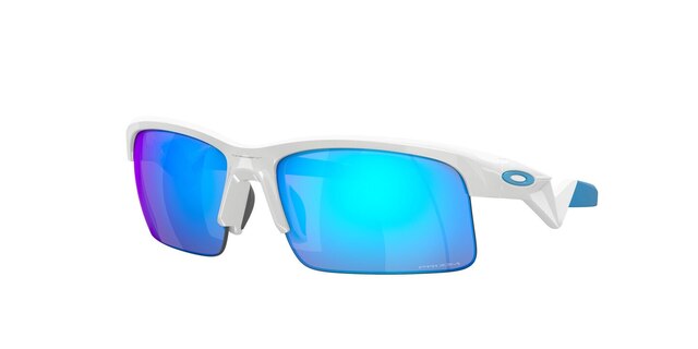 Oakley Capacitor Youth Glasögon Polished white/Prizm Sapphire 