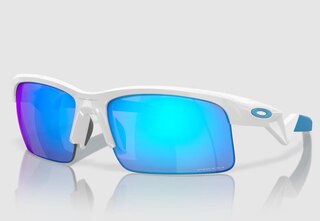 Oakley Capacitor Youth Briller Polished white/Prizm Sapphire