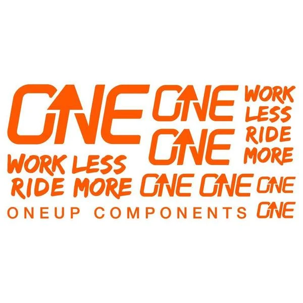 OneUp Components Dekal Sett Matte Bronze 