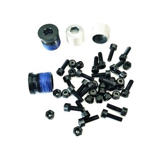 OneUp Components Composite Pedal Pin Kit Sort, 20stk pinner og mutter