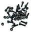 OneUp Components Composite Pedal Pin Kit Sort, 40stk pins och mutttar