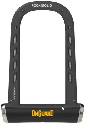 OnGuard Ulock Rocksolid Sykkellås 90x175mm, FG-godkjent 