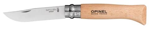 Opinel BP N&#176;08 Stainless Steel Kniv 8,5 cm blad, hopf&#228;llbar