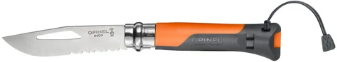 Opinel N&#176;08 Outdoor Kniv Orange, 8,5 cm blad, hopf&#228;llbar