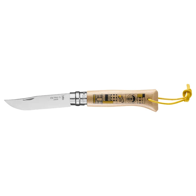 Opinel N°08 Tour De France Kniv 2022 Black/Yellow 