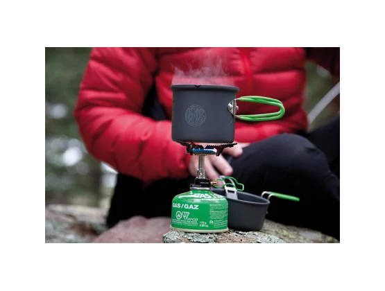 Optimus Crux Lite Solo Kokesett 3000W, Gassbrenner og to panner 