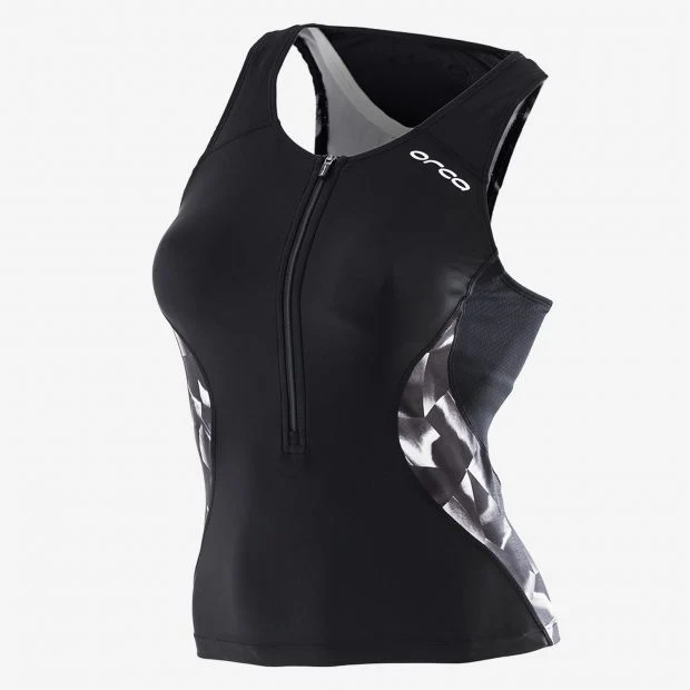 Orca Core Sup Dame Tri Singlet Sort/Hvit, Str. XS 