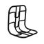 Ortlieb Handlebar-Rack Sort, For styremontering, Maks 5kg